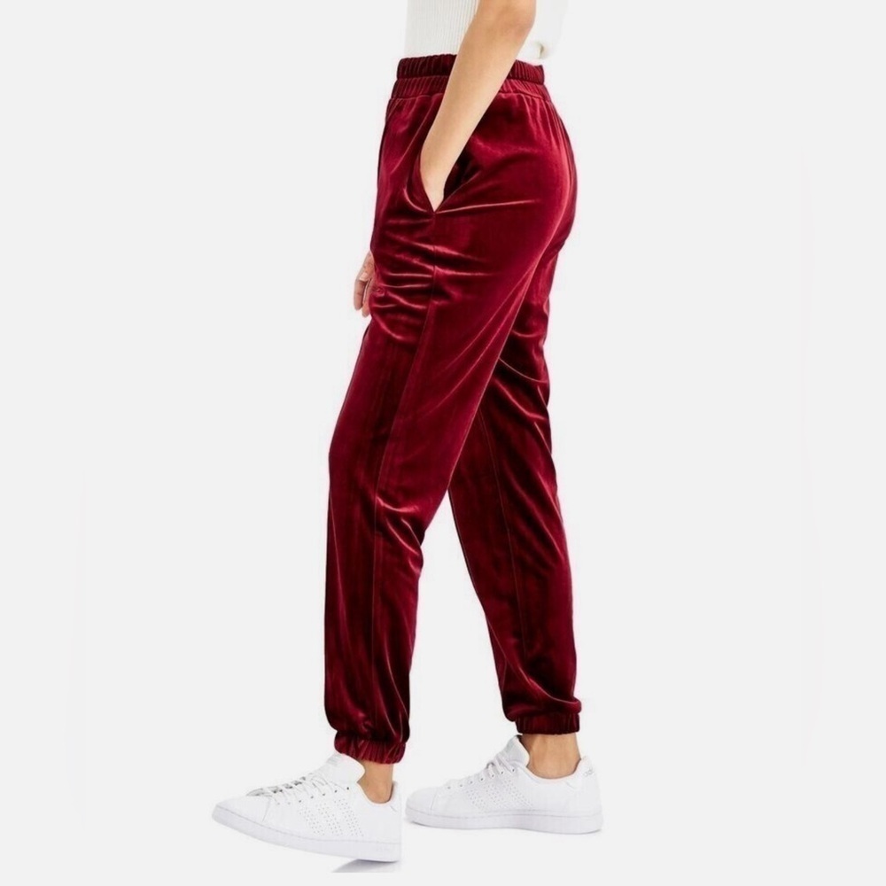 NWT I.N.C. Women’s Velvet Jogger Pants Size L - Picture 2 of 10
